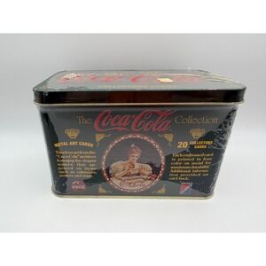 1994 Coca-Cola Metal Art Collection 20 Collectors Cards Tin Set Collect-A-Card